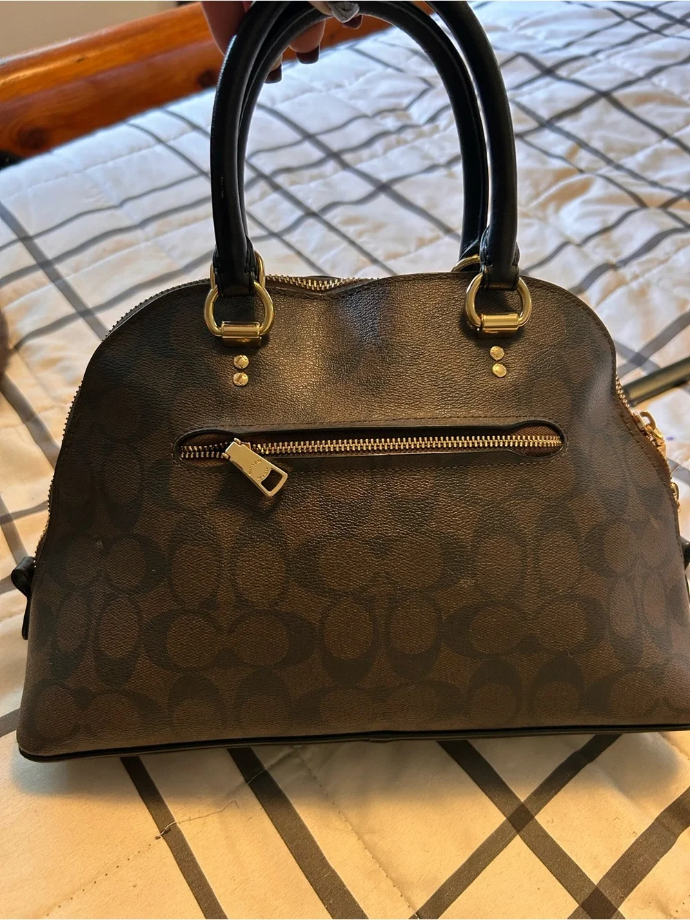 Coach Katy Satchel with Gold Hardware